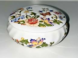 AYNSLEY ENGLAND COTTAGE GARDEN FLORAL Butterflies RING ...