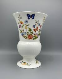 Vintage Cottage Garden Aynsley Bone China England Vase 7 ...