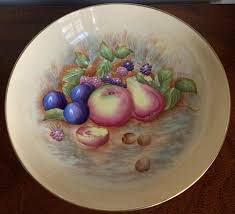 Vintage Aynsley Orchard Gold Bone China 10" D Footed ...