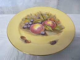 Vintage Aynsley Orchard Gold Fruits Berries Cabinet Plate ...