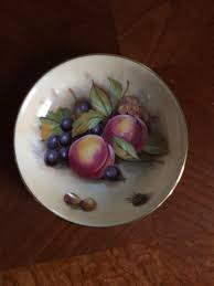 Vintage Aynsley Orchard Gold Trinket Dish Signed by Doris ...