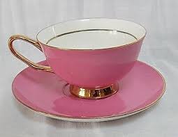 24K Gold Edged Cup/Saucer Set ~Haas & Czjzek~ Handmade ...