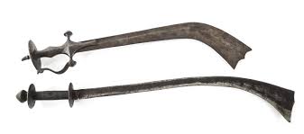 Sold at Auction: 19th - EARLY 20th C. NEPALESE KORA SWORDS