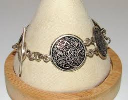 Vintage Sterling Silver Mexican Aztec Mayan Calendar Link ...