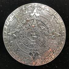 Vintage Aztec Mayan Sun God Pendant Brooch Sterling Silver | eBay