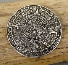 Taxco Mexico Sterling Silver Mayan Aztec Calendar Brooch Pendant Vintage Jewelry - Etsy