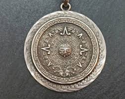 Mexico Necklace Pendant 925 Silver Vintage XXL Solid Gift Patina 70 X 55 Mm Pendant With Patina Brutalist Rarity Exclusive Rare - Etsy