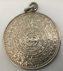 Aztec Calendar Pendant .925 Sterling Silver Marked Mexico MC 27 925 Necklace Pendant for Man Woman Unisex Pendant Only - Etsy