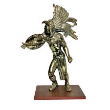 Aztecan Meso-indian Eagle Warrior Metal Bronze Finish ...