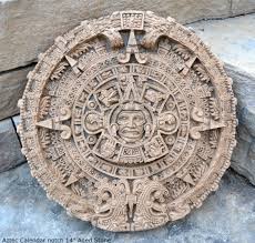 Aztec Mayan Calendar noch Artifact Carved Sculpture Statue ...