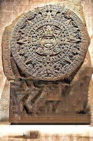 The Aztec Sun Stone, also known as the Aztec calendar ...