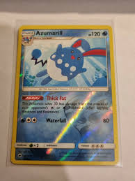 Azumarill 35/147 Pokemon Card Sun Moon Burning Shadows Rare Reverse Holo Foil | eBay