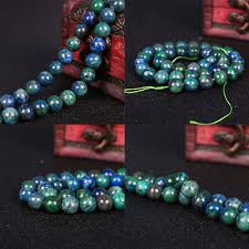 US Chrysocolla Azurite Lapis Lazuli Beads Round Loose ...