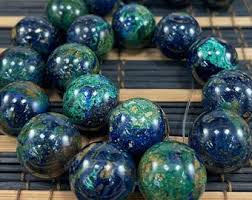 Rare Azurite W/ Malachite, AAA Grade, Rare Size Round 20mm ...