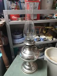 Rayo Nickel Plated Oil Lamp Circa. 1905 - Etsy