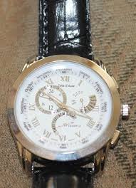 Vintage COTE D'AZUR BOXED SET Quartz WATCH ~ Black WALLET ...