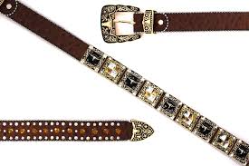 Rhinestone Belt- #556 Longhorn Buckle Longhorn Concho ...