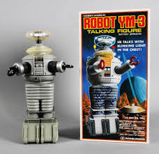 Lost in Space Robot YM3 16″ Signed & Inscribed by Bob May 7y Box-New In Box COA JSA – Memorabilia Expert