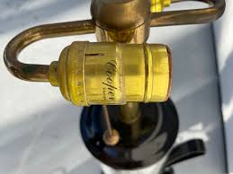 Vintage 1950s Frederick Cooper Metal & Glass Canister Lamps ...