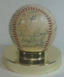 Lot Detail - 1955 Kansas City A's Team Signed Baseball (25 Sigs)- 1st Year!!