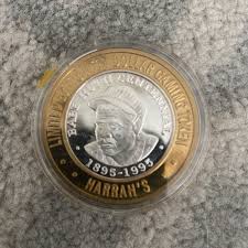BABE RUTH BASEBALL 1895-1995 HARRAH'S CASINO $10 999 SILVER ...