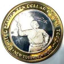 Babe Ruth .999 Silver $10 Gaming Tokens Set – NY NY Las ...
