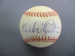 Babe Ruth Single Signed Official American League Baseball