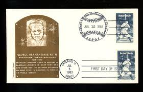 US Postal History Sports Baseball Babe Ruth 1983 Gadsden AL ...