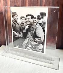 Mid Century Frame Lucite Frame Vintage Display Stand Clear Acrylic LARGE Picture Frame Square Frame - Etsy