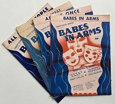 BABES IN ARMS (4 Songs Sheet Music, 1937) | eBay