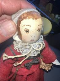 VTG 80's MARY MICHAUD FARM SPINDLE FOLK ART PRIMITIVE Doll ...