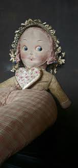 Antique Vintage Straw Filled Rag Cloth Doll 26 In - Etsy Israel