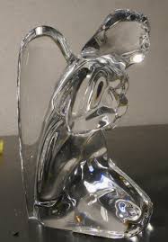 BACCARAT CRYSTAL KNEELING ANGEL FIGURINE NATIVITY | eBay