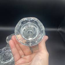 Vintage Anchor Hocking Reversible Clear Glass Candle Stick ...