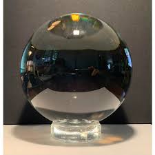 Mid 20th Century Baccarat Crystal Ball | Chairish