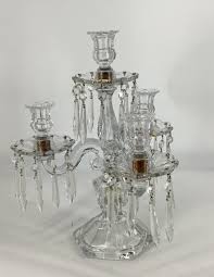Lot - Heisey #300, old Williamsburg, 4 light candelabra.
