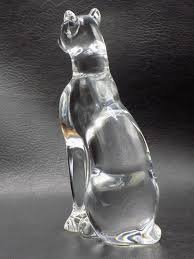 Sold at Auction: Lovely vintage Baccarat art glass cat