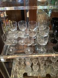 FRENCH BACCARAT CRYSTAL GOBLETS MID CENTURY 8” (item #1476998)