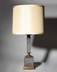 Lot - French Empire-Style Cut-Crystal Table Lamp
