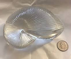BACCARAT France Medium Nautilus Shell Clear Crystal Decor ...