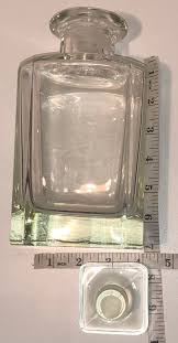 Heavy Etched Crystal Decanter With Ground Stopper Rye or Wheat Design Classic Square Decanter Mid Century Mancave Barware - Etsy