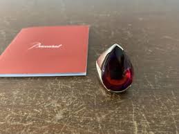 Psychedelic Red Baccarat Crystal Ring Size: 51 | eBay