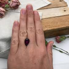 5.36 Carat Purple Rhodolite Garnet 14x8.8mm Pear Cut, Faceted Loose Gemstone - Etsy