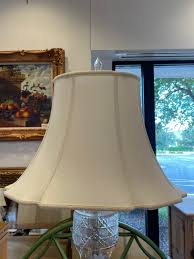 Etched crystal lamp with brass base (0ES004) – The Perfect Thing