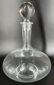 Vtg. Toscany Hand Made Blown Etched Crystal Clipper Ship's ...