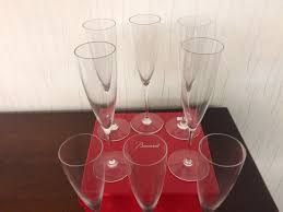 8 Champagne Flutes Model Dom Pérignon Crystal Baccarat (Price Of 8 Parts) | eBay Australia