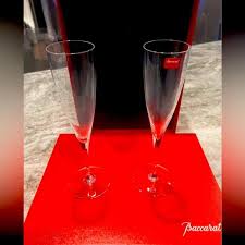 Baccarat | Kitchen | Baccarat Dom Perignon Champagne Crystal Flutes Set Of Two | Poshmark