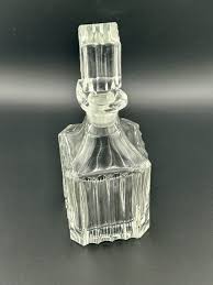 Antique Art Deco Manganese Glass Bedside Decanter 6¾” UV ...