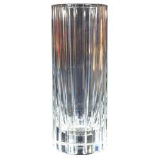 Baccarat Cut Crystal Harmonie Fluted Glass Round Cylinder Flower Vase, France For Sale at 1stDibs | baccarat harmonie vase, baccarat france crystal