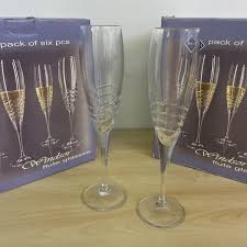 Jihlavske Sklarny Bohemia 1845 Windsor Crystal Champagne Flute 11x Glasses Boxed | eBay Australia